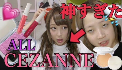 【感動の舞】セザンヌ縛りでメイクしたら神コスメすぎたんやけど！！！！【メイク】【ふくれな】